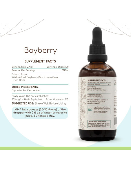 Extracto Herbal Sin Alcohol Bayberry HerbEra 118.29 ml