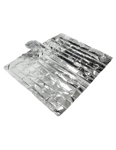 Manta de Emergencia Tiiyee Mylar Plateada 100x127 cm