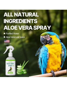 Aerosol Hidratante de Aloe Vera para Aves Lazersell 322g 2