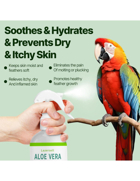 Aerosol Hidratante de Aloe Vera para Aves Lazersell 322g