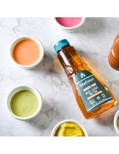 Jarabe de Agave Orgánico Blue Green 32 oz, Sin Gluten, Vegano