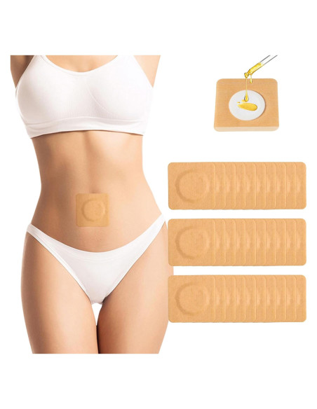 30 Parches de Aceite de Ricino Orgánico Pilviset - Autoadhesivos