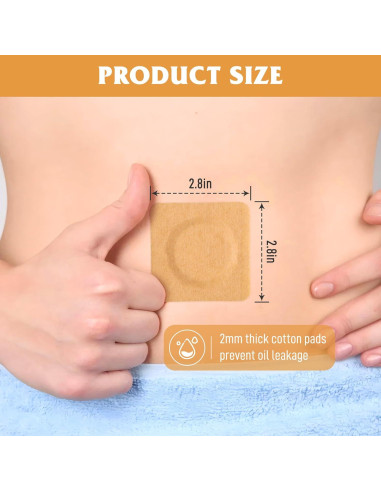 30 Parches de Aceite de Ricino Orgánico Pilviset - Autoadhesivos