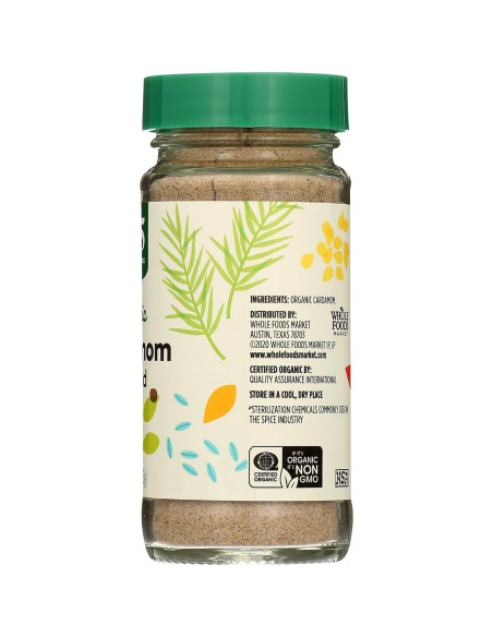 Cardamomo Molido Orgánico 365 Whole Foods 53 Gramos