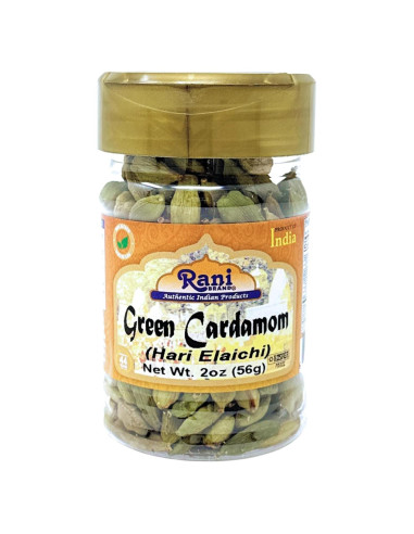 Vainas de Cardamomo Verde Rani 56g - 100% Natural y Vegano