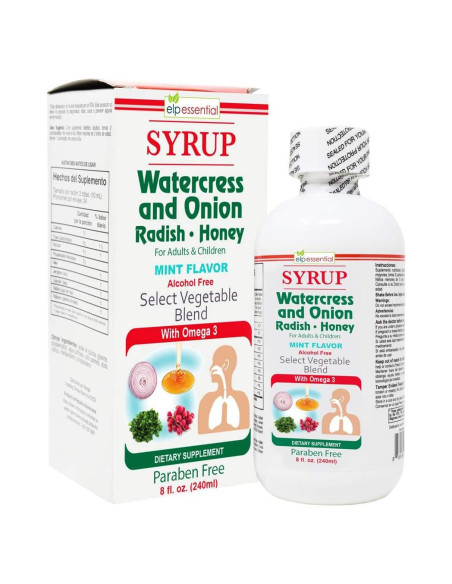 Jarabe Esencial de Berro y Cebolla Rábano Essential Products 227 g