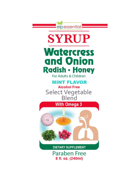 Jarabe Esencial de Berro y Cebolla Rábano Essential Products 227 g