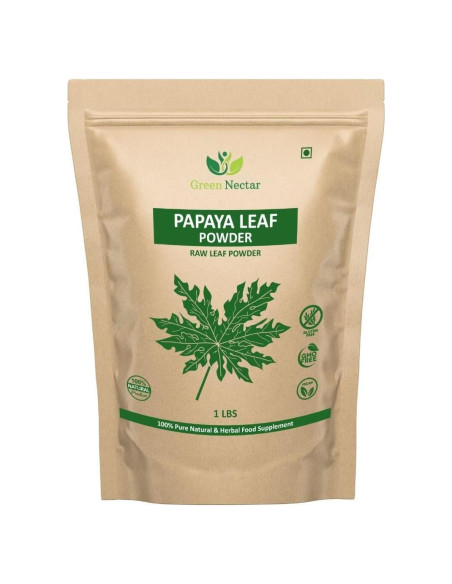 Polvo de Hojas de Papaya Green Nectar 454g - No OGM