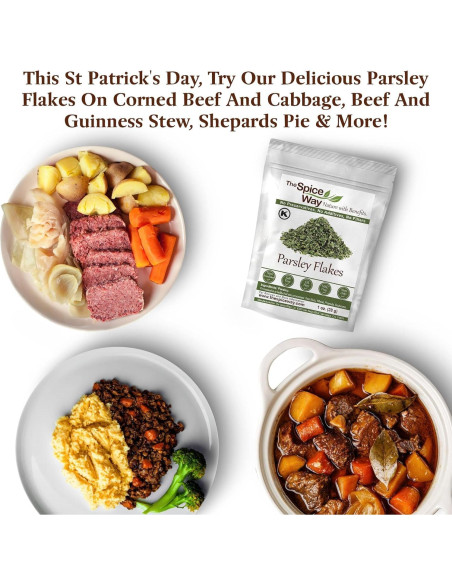 Copos de Perejil The Spice Way 28.35 g - Sabor Fresco y Natural