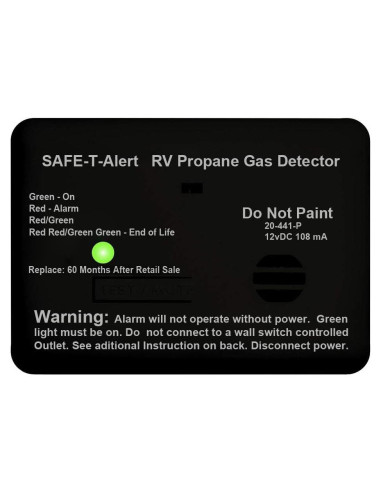 Alarma de Gas Propano LP MTI Industries 20-441-P-BL 12V