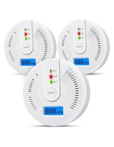 Detectores de Monóxido de Carbono USBNOVEL JA-996 - 3 Paquetes