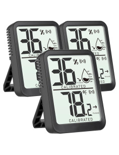 Paquete de 3 termómetros digitales interiores AyayaBoss - Humedad y temperatura