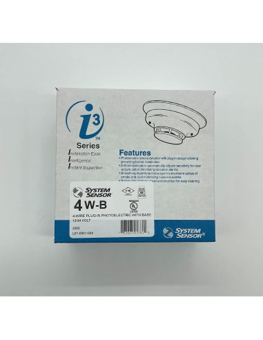 Detector de Humo Fotoeléctrico 4 Hilos ATST I3 4W-B