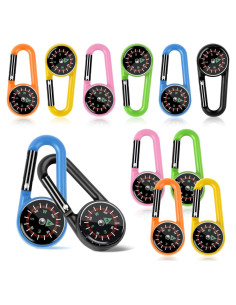 12 Llavero Brújula Taikula Compacta para Niños - Colores Vivos