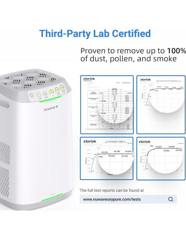 Purificador de Aire Nuwave Oxypure Zero E500 para 89.9 m