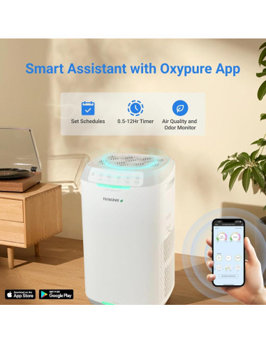 Purificador de Aire Nuwave Oxypure Zero E500 para 89.9 m