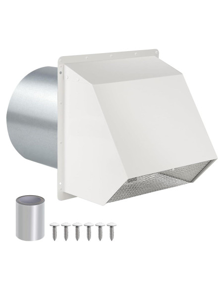 Cubierta de Ventilación de Pared JYINCPED 8" Acero Galvanizado