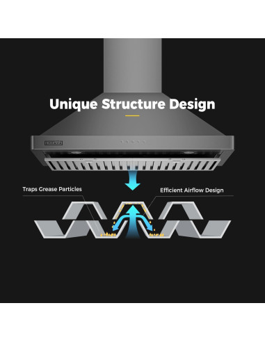Campana Extractora Empava 76 cm Montada en Pared 400 CFM
