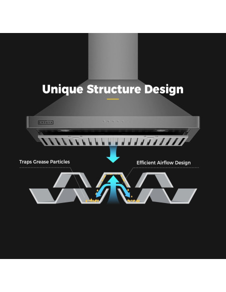 Campana Extractora Empava 76 cm Montada en Pared 400 CFM
