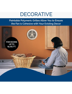 Ventilador de Ventilación Broan-NuTone 512M 15.24 cm 70 CFM 2