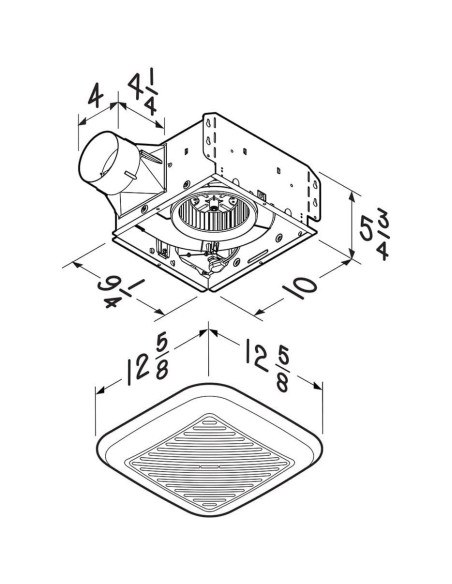 Ventilador de Escape Broan-NuTone 791LEDM con Luz LED 110 CFM