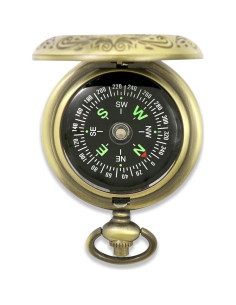 Brújula de Bronce Vintage Setron para Camping y Senderismo 2