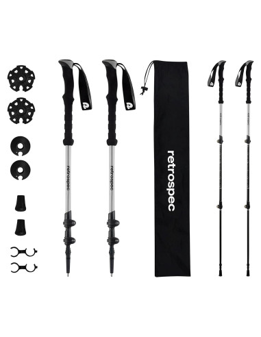 Bastones de Senderismo Retrospec Solstice Ajustables 137 cm