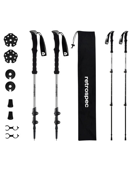Bastones de Senderismo Retrospec Solstice Ajustables 137 cm