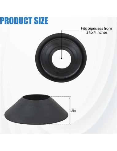 Collar de Lluvia 14137 KAZFFD 3-4 Pulgadas para Techo