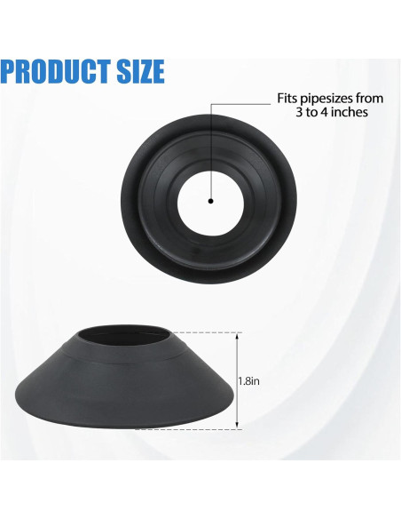 Collar de Lluvia 14137 KAZFFD 3-4 Pulgadas para Techo