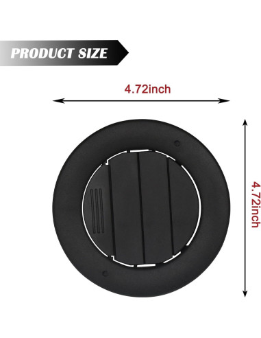 Cubiertas de Ventilación de Aire Acondicionado TQPONLY 2 Pcs para Ford y Lincoln