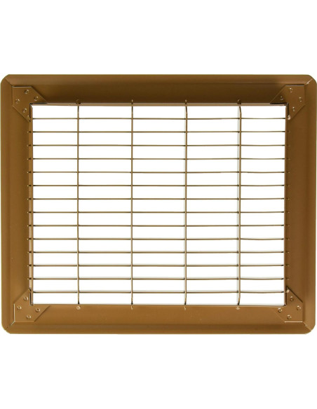 Rejilla de Retorno de Aire de Piso Imperial RG1184 20x25 cm Marrón