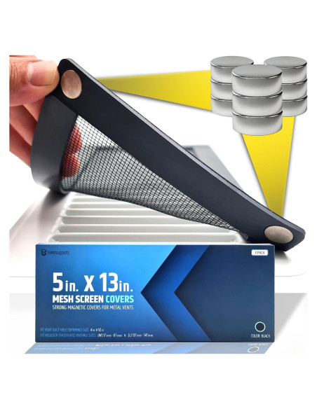 Cubiertas de Malla Magnética HMmagnets 5x13 cm - Paquete de 3