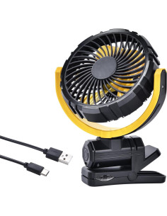 Ventilador de Coche HIYJEN 5V USB Batería 2000mAh Silencioso 2
