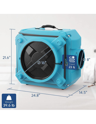 Purificador de Aire ALORAIR HEPA 550 con Filtro MERV-10