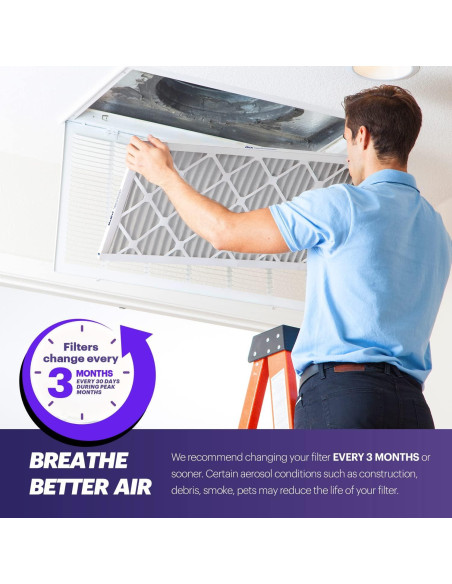 Filtro de Aire BNX MERV 8 20x25x1 (Paquete de 12) HVAC