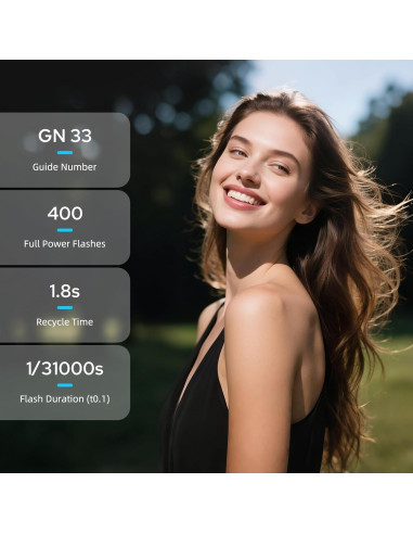 Flash Godox TT520III Universal Manual GN33 para Cámara