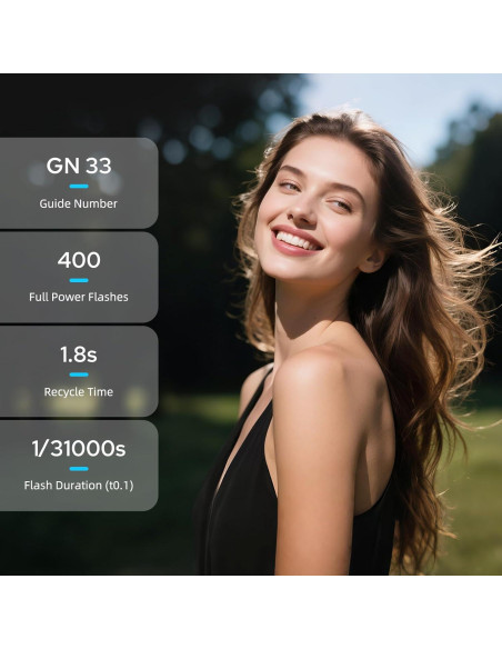 Flash Godox TT520III Universal Manual GN33 para Cámara