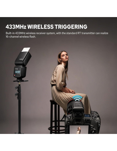 Flash Godox TT520III Universal Manual GN33 para Cámara
