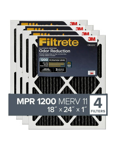 Filtro de Aire Filtrete 18x24x1 MPR 1200 Paquete de 4