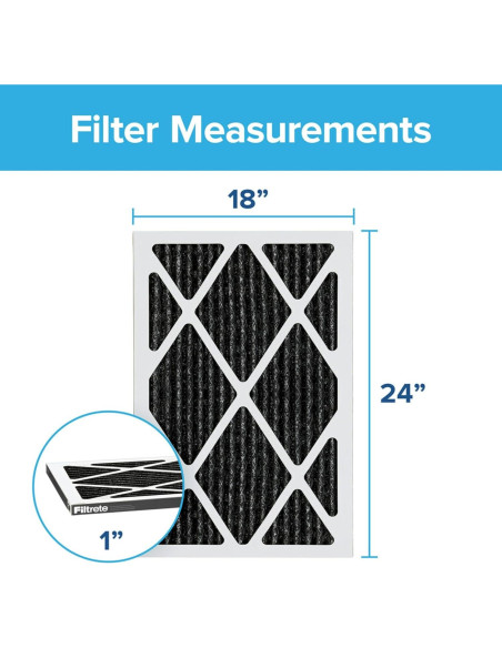 Filtro de Aire Filtrete 18x24x1 MPR 1200 Paquete de 4