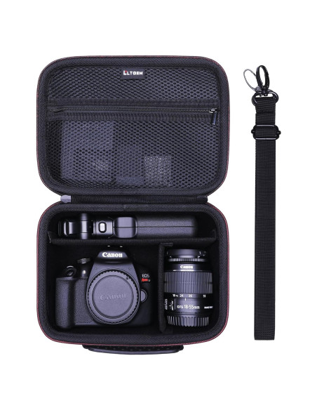 Funda de cámara Canon y otras marcas con divisores - Negro