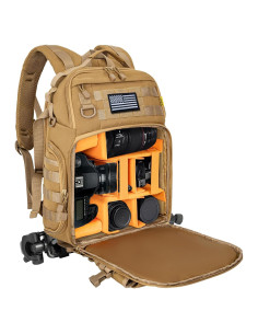 Mochila para cámara TORIBIO 30x20x44 cm impermeable