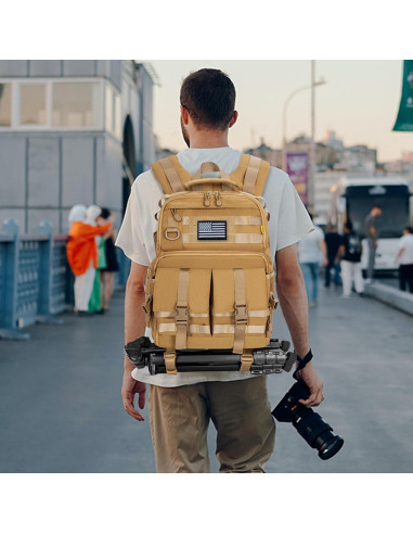 Mochila para cámara TORIBIO 30x20x44 cm impermeable