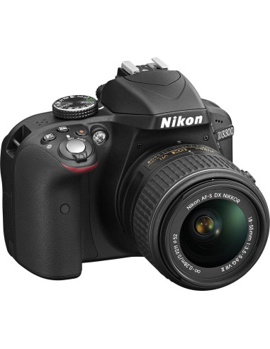 Cámara DSLR Nikon D3300 24.2 MP HD 1080p - Negro