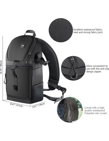 Mochila Sling Profesional Neewer para Cámara DSLR y Accesorios