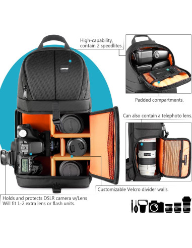 Mochila Sling Profesional Neewer para Cámara DSLR y Accesorios
