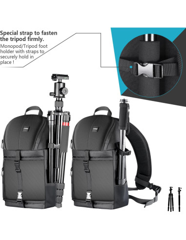 Mochila Sling Profesional Neewer para Cámara DSLR y Accesorios