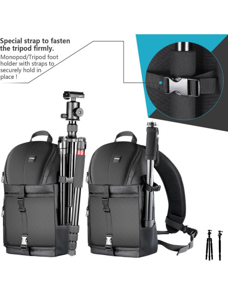 Mochila Sling Profesional Neewer para Cámara DSLR y Accesorios