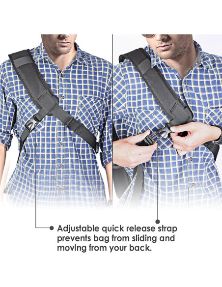 Mochila Sling Profesional Neewer para Cámara DSLR y Accesorios